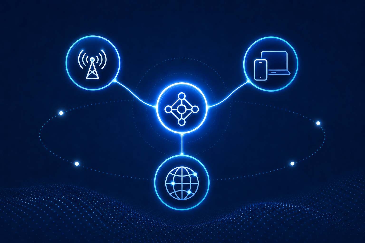 One consultant coordinating business wireless, devices, and internet services